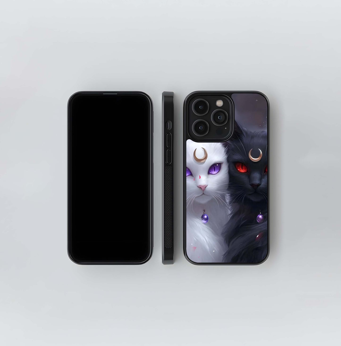 Lunar Feline Duality Glass Case