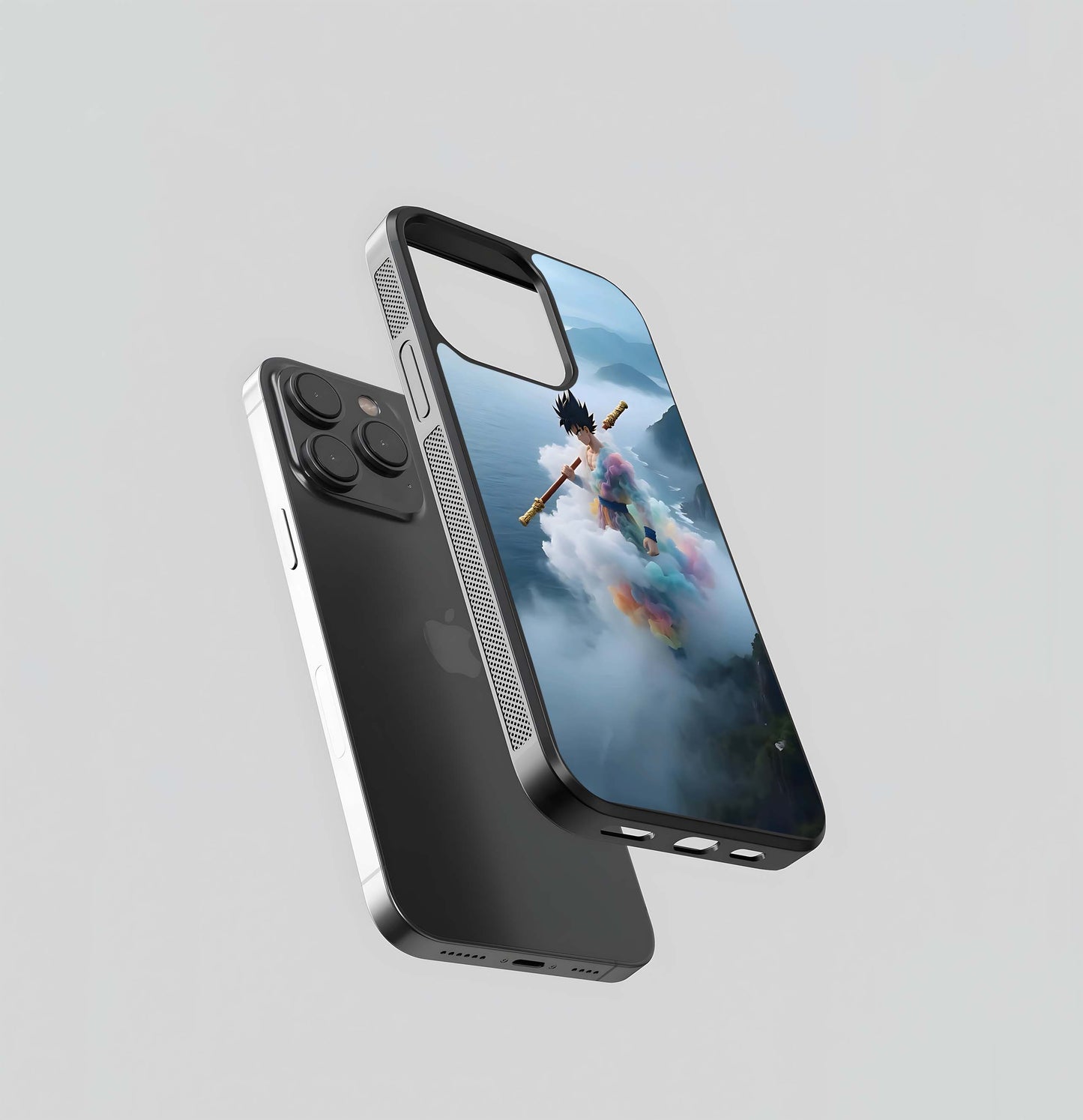 Goku on Nimbus Cloud Glass Case