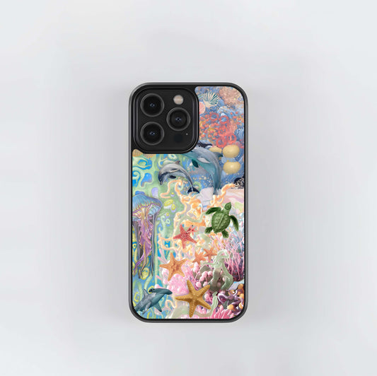 Ocean Bloom Magic Glass Case