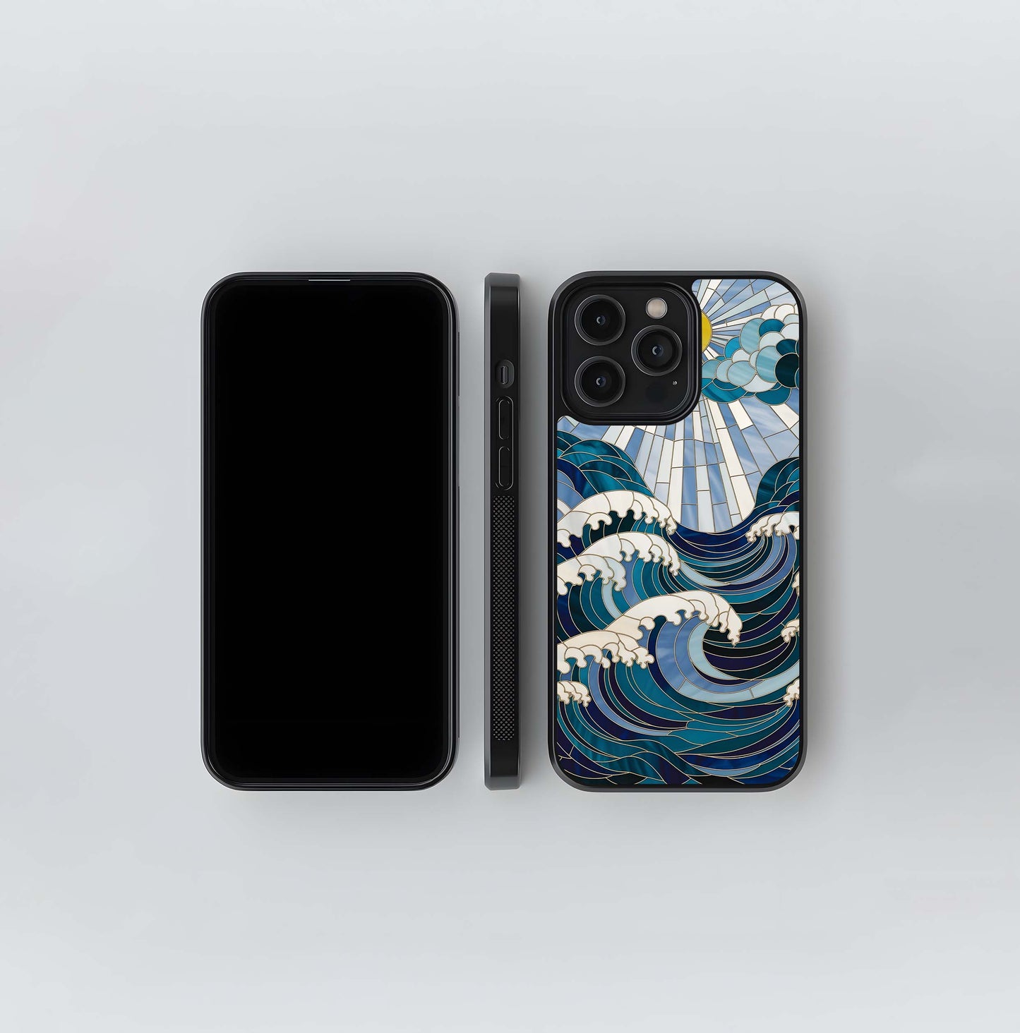 Ocean Radiance Wave Glass Case