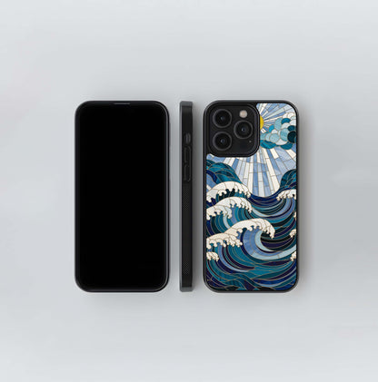 Ocean Radiance Wave Glass Case