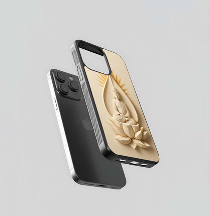 Lotus Enlightenment Glass Case