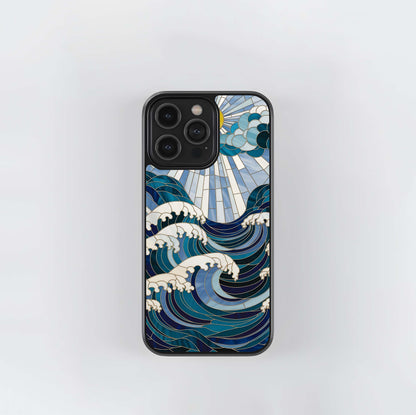 Ocean Radiance Wave Glass Case