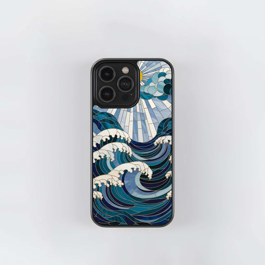 Ocean Radiance Wave Glass Case