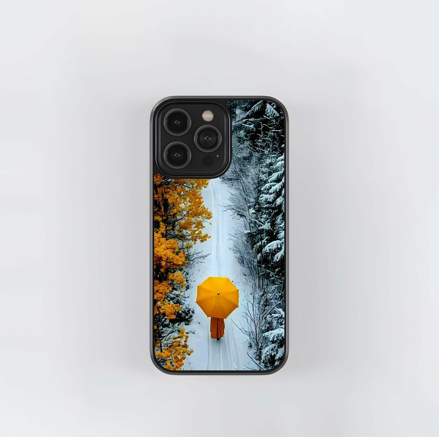 Golden Contrast Glass Case