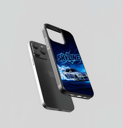 Neon Drift Beast Glass Case
