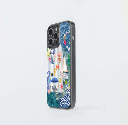Ocean-inspired summer Glass Case