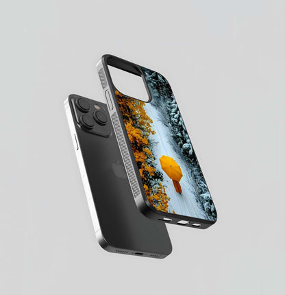 Golden Contrast Glass Case