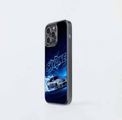 Neon Drift Beast Glass Case