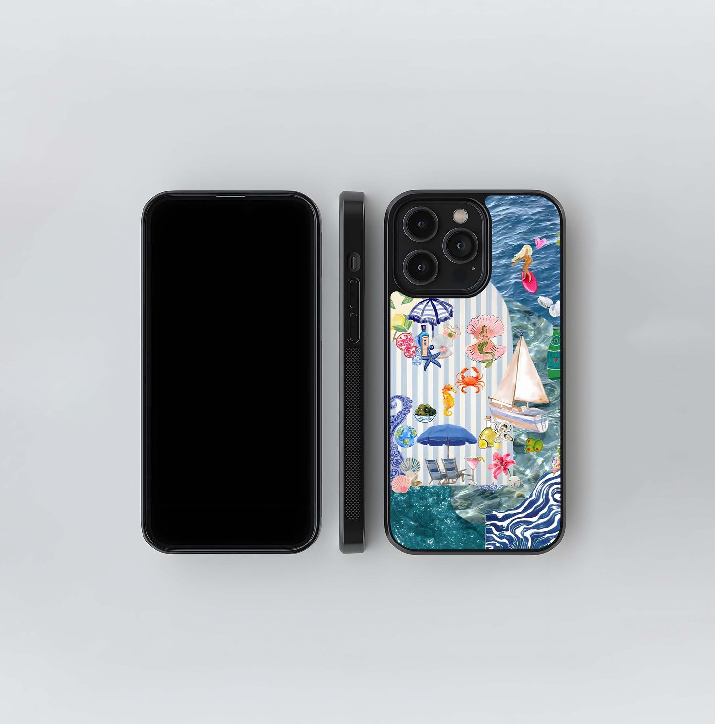 Ocean-inspired summer Glass Case