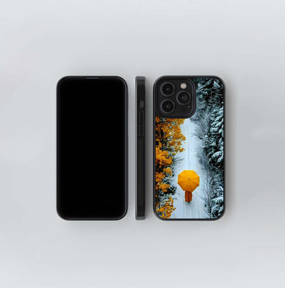 Golden Contrast Glass Case