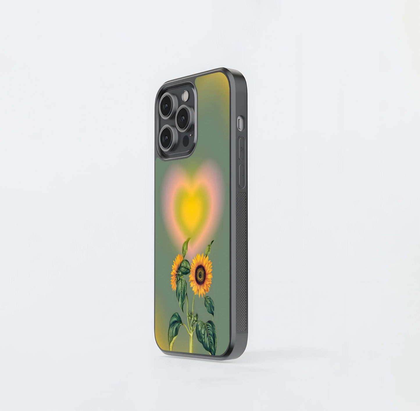 Attractive Sunflower Glass Case