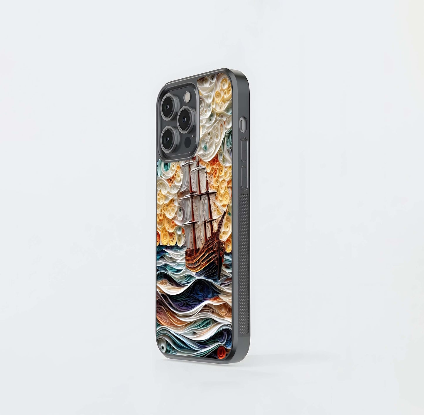 Paper Sea Voyage Glass Case