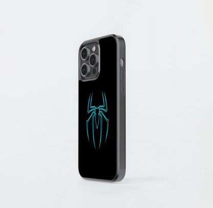 Neon Spider Glow Glass Case