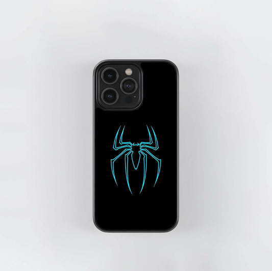 Neon Spider Glow Glass Case