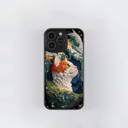 Aurora Cat Dreams Glass Case