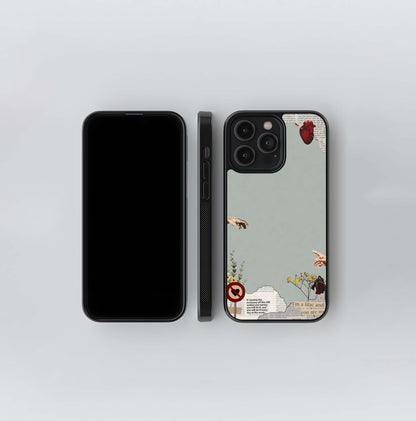 Newspaper Aesthetic Glass Case