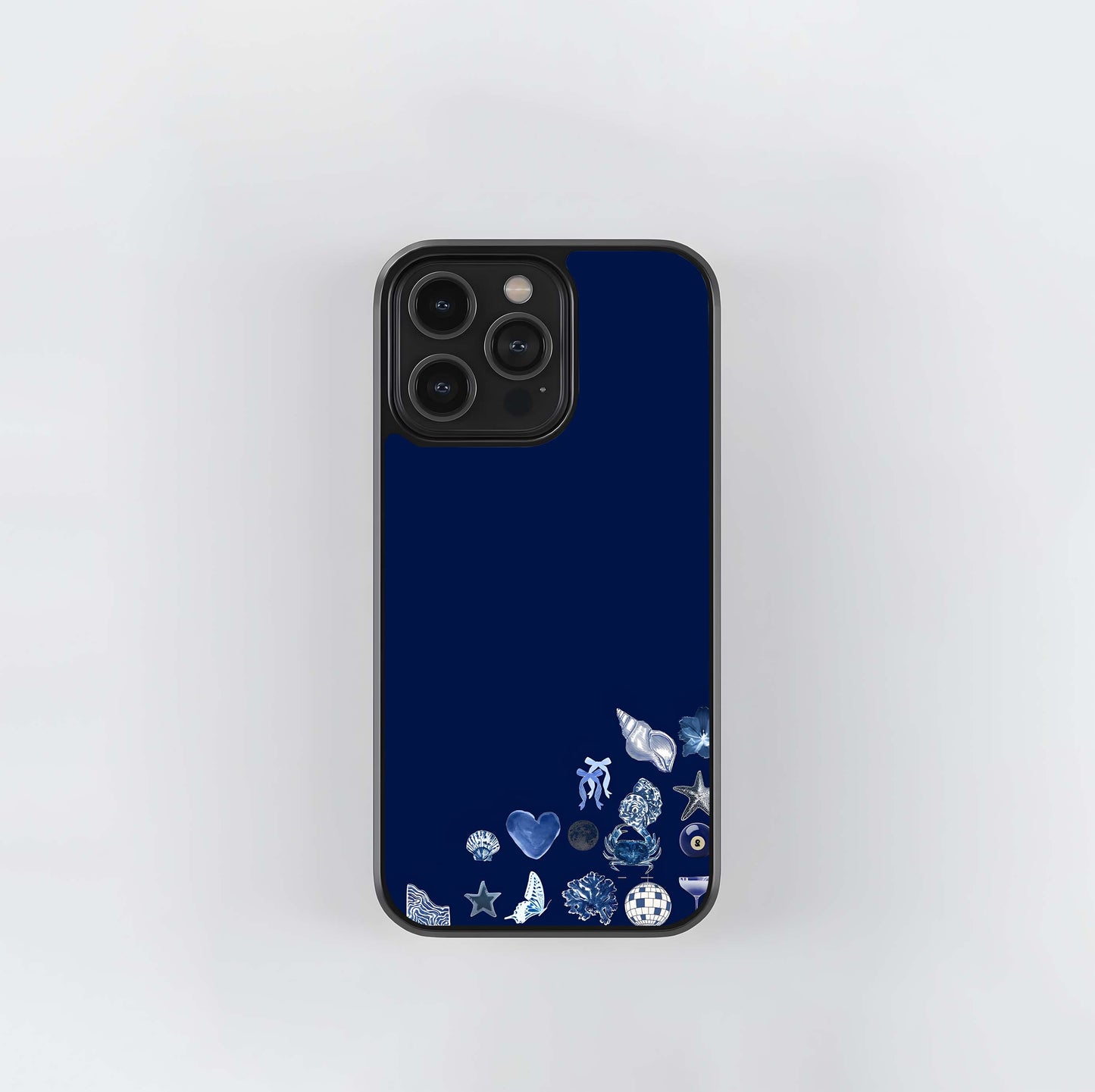 Ocean Blue Drops Glass Case