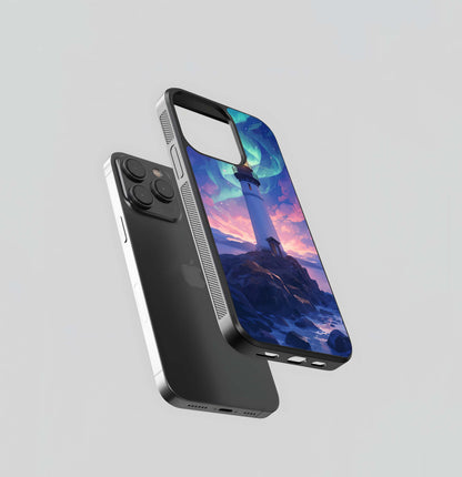 Aurora Lighthouse Glow Glass Case