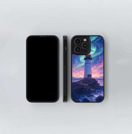 Aurora Lighthouse Glow Glass Case