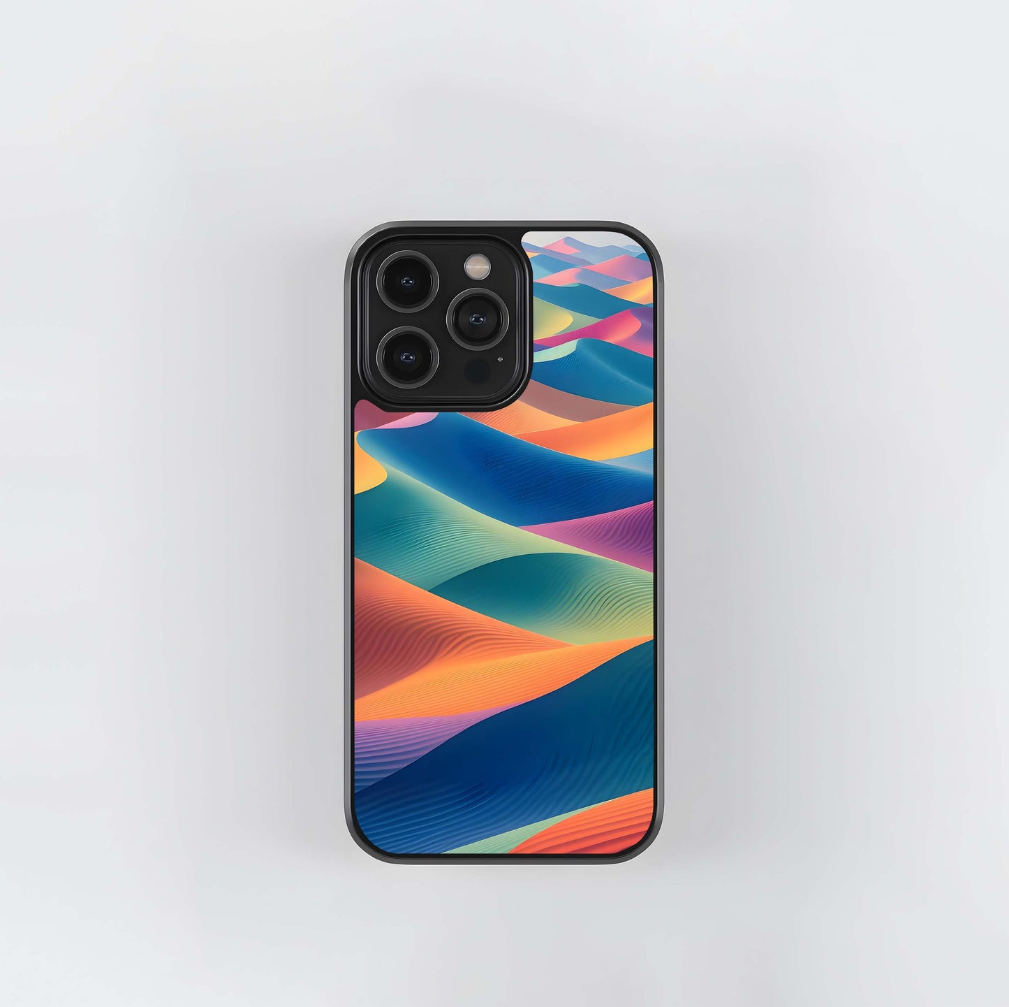 Colorful Layered Dunes Glass Case