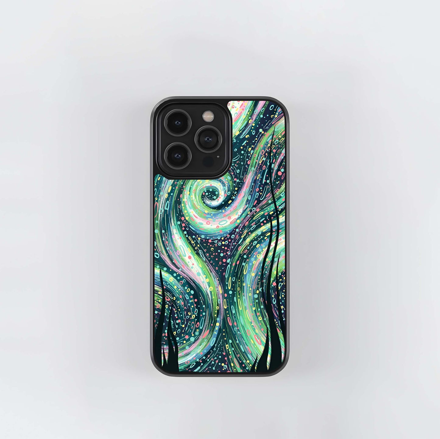 Aurora Swirl Night Glass Case