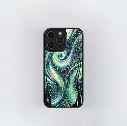 Aurora Swirl Night Glass Case