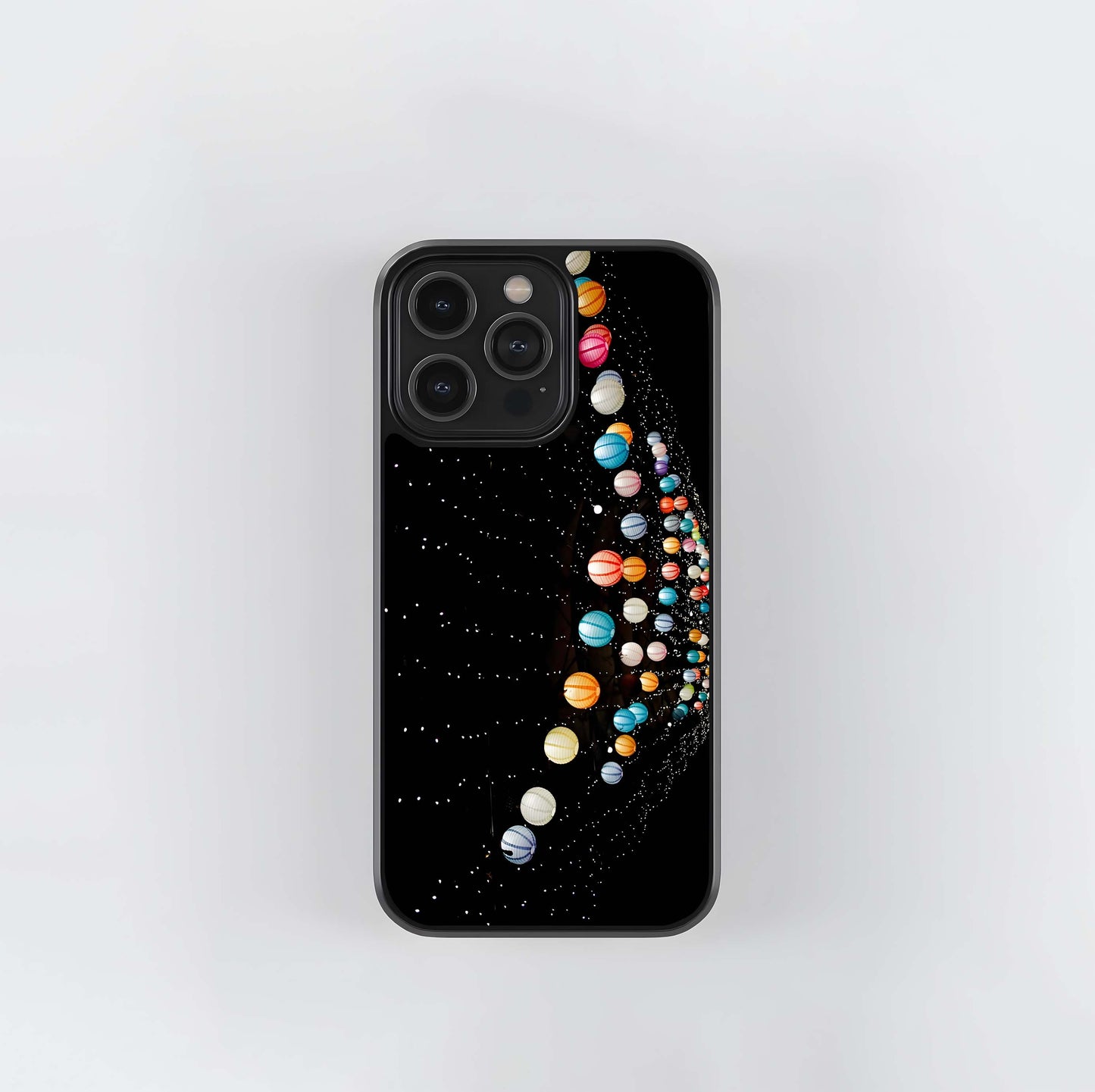 Paper Lantern Lights Glass Case