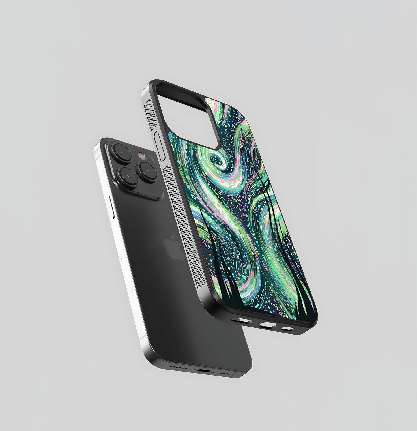 Aurora Swirl Night Glass Case