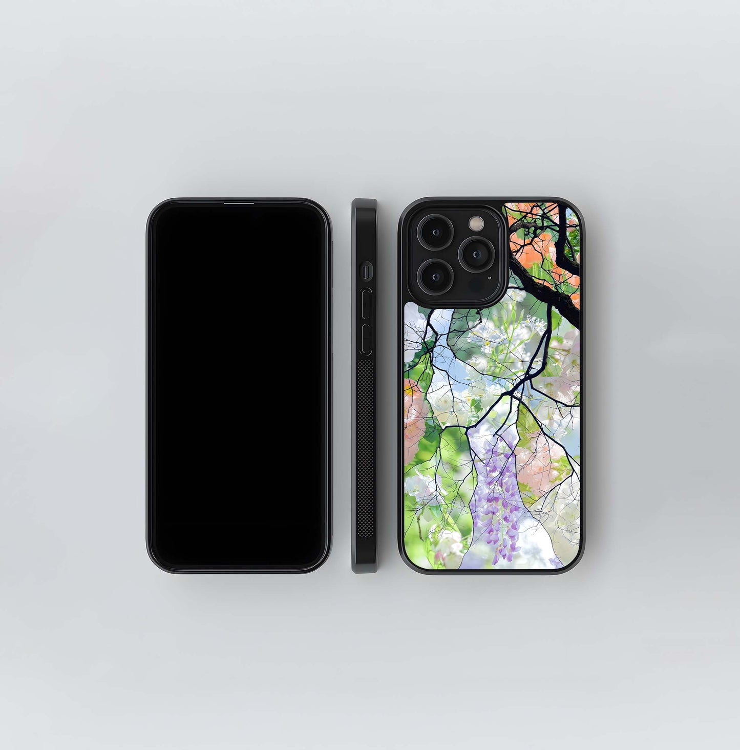 Petal Sky Whisper Glass Case