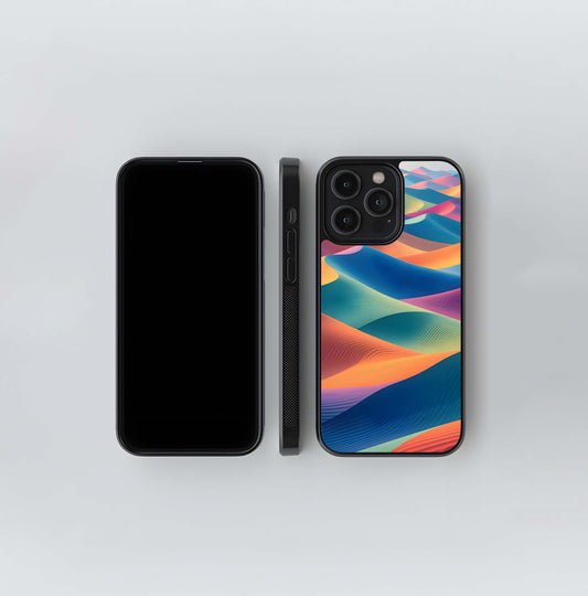 Colorful Layered Dunes Glass Case