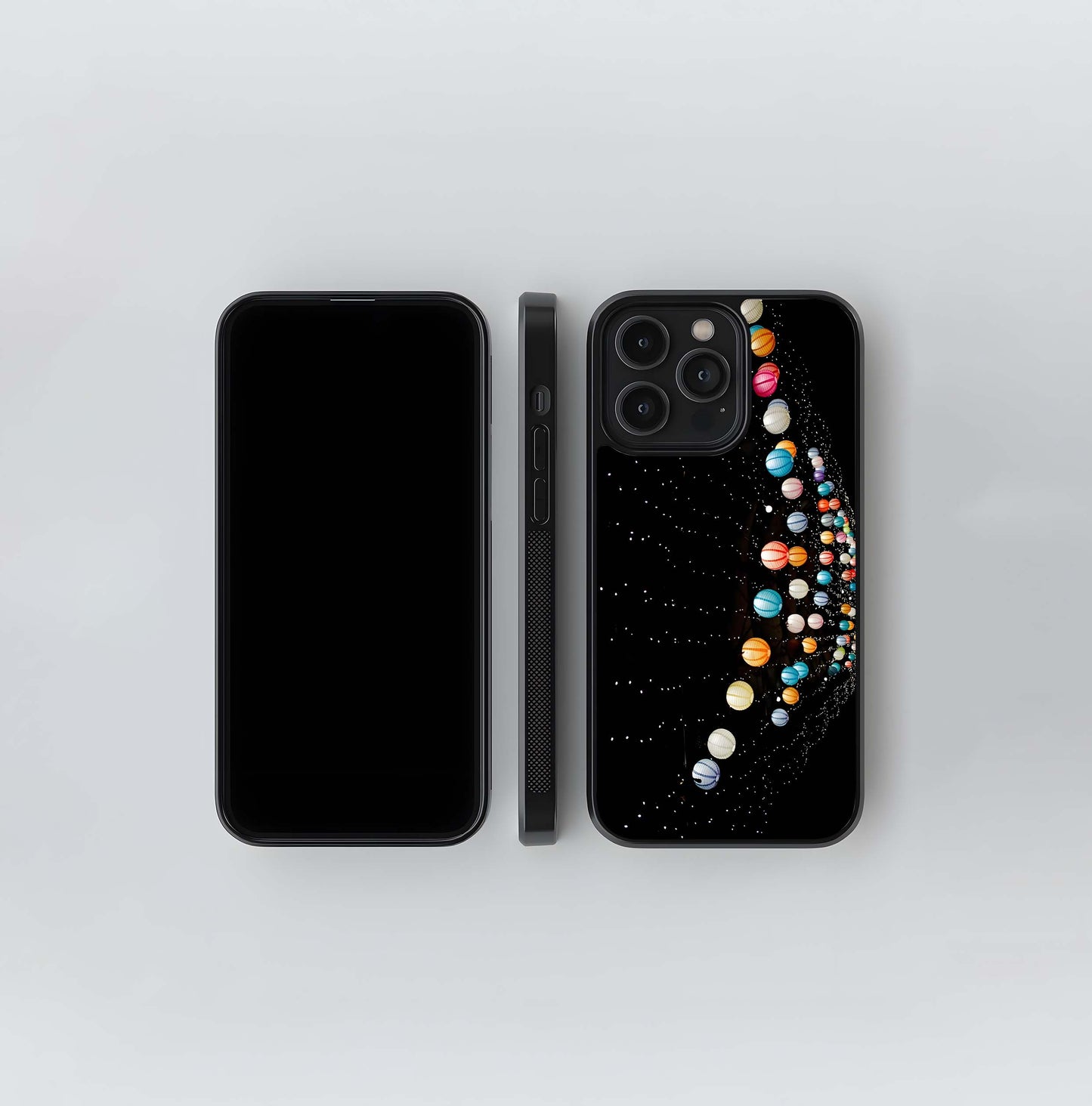 Paper Lantern Lights Glass Case