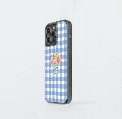 Baby Blue Pot Glass Case