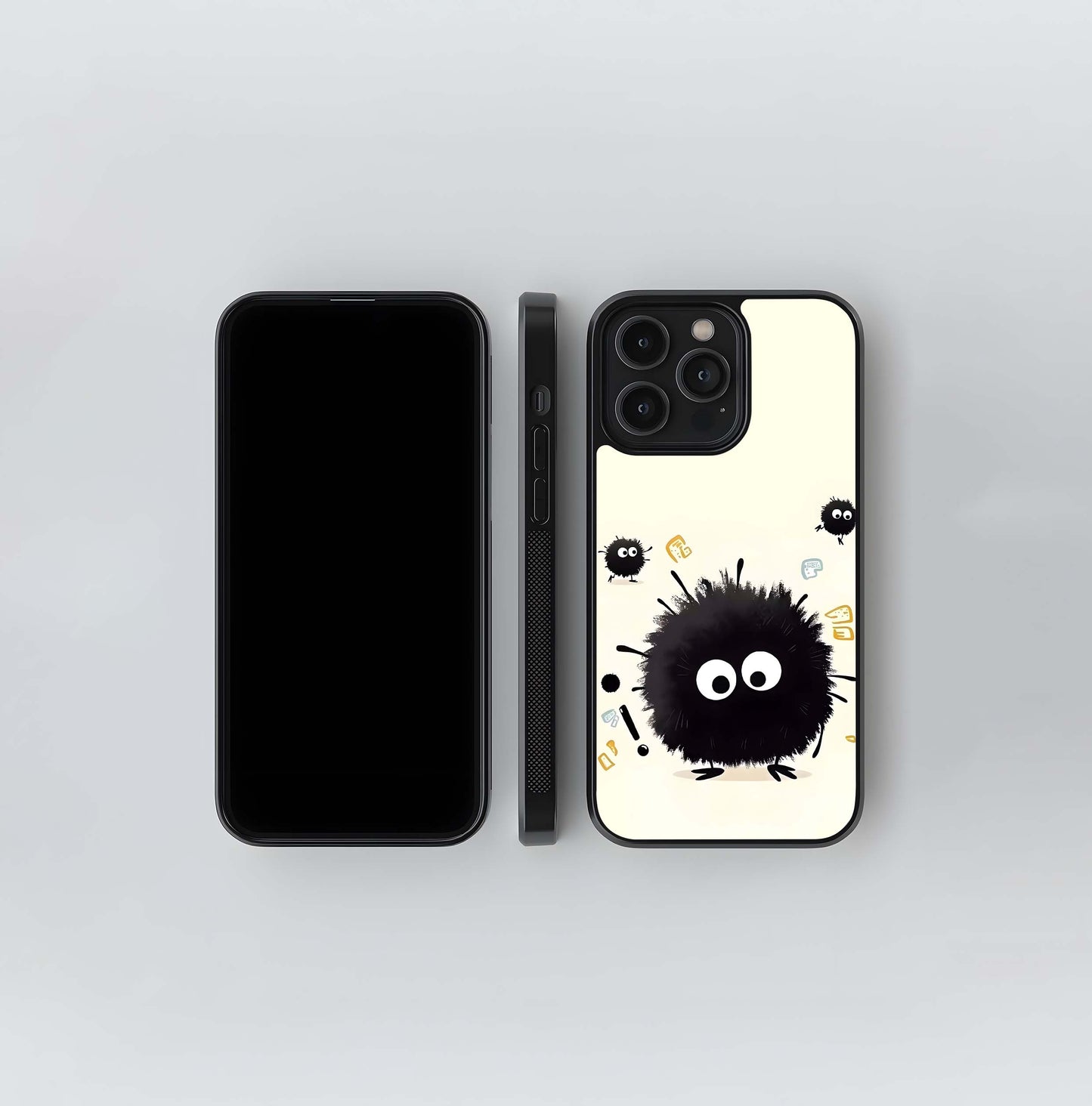 Cute Fuzzy Monsters Glass Case