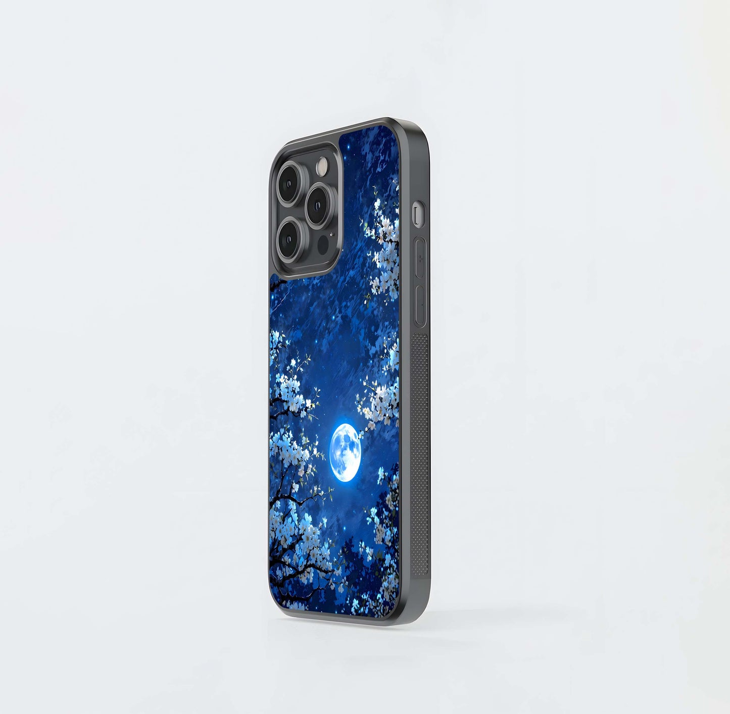 Blossom Moonlight Sky Glass Case