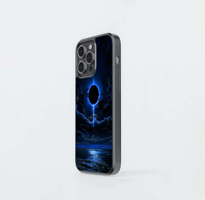 Blue Halo Ocean Eclipse Glass Case