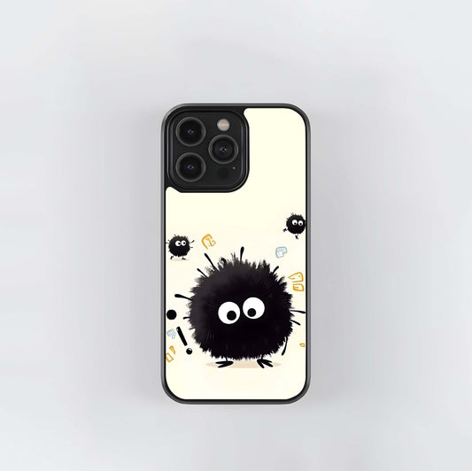 Cute Fuzzy Monsters Glass Case