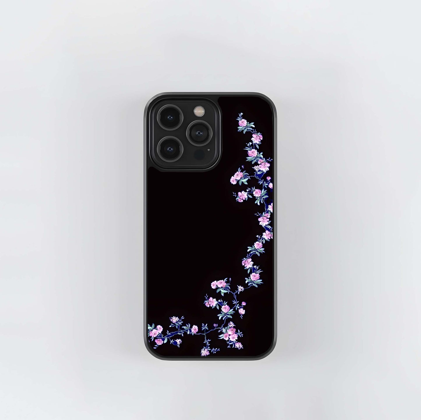 Pink Bloom Vine Glass Case