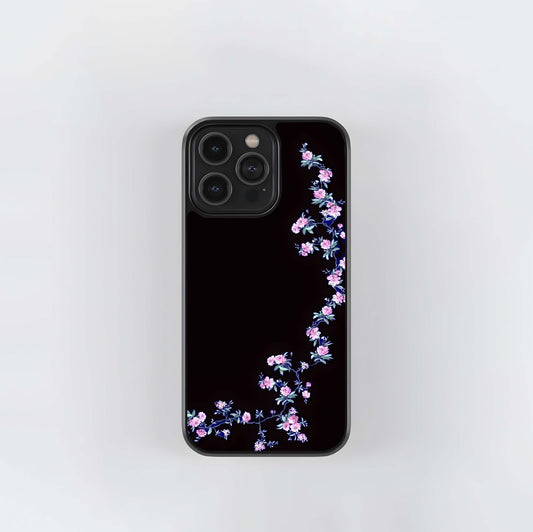 Pink Bloom Vine Glass Case