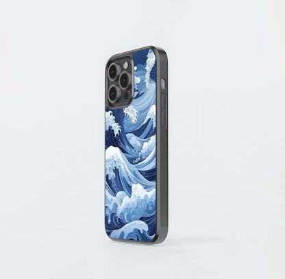 Ocean Storm Waves Glass Case