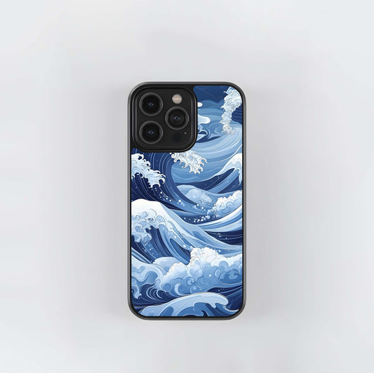 Ocean Storm Waves Glass Case