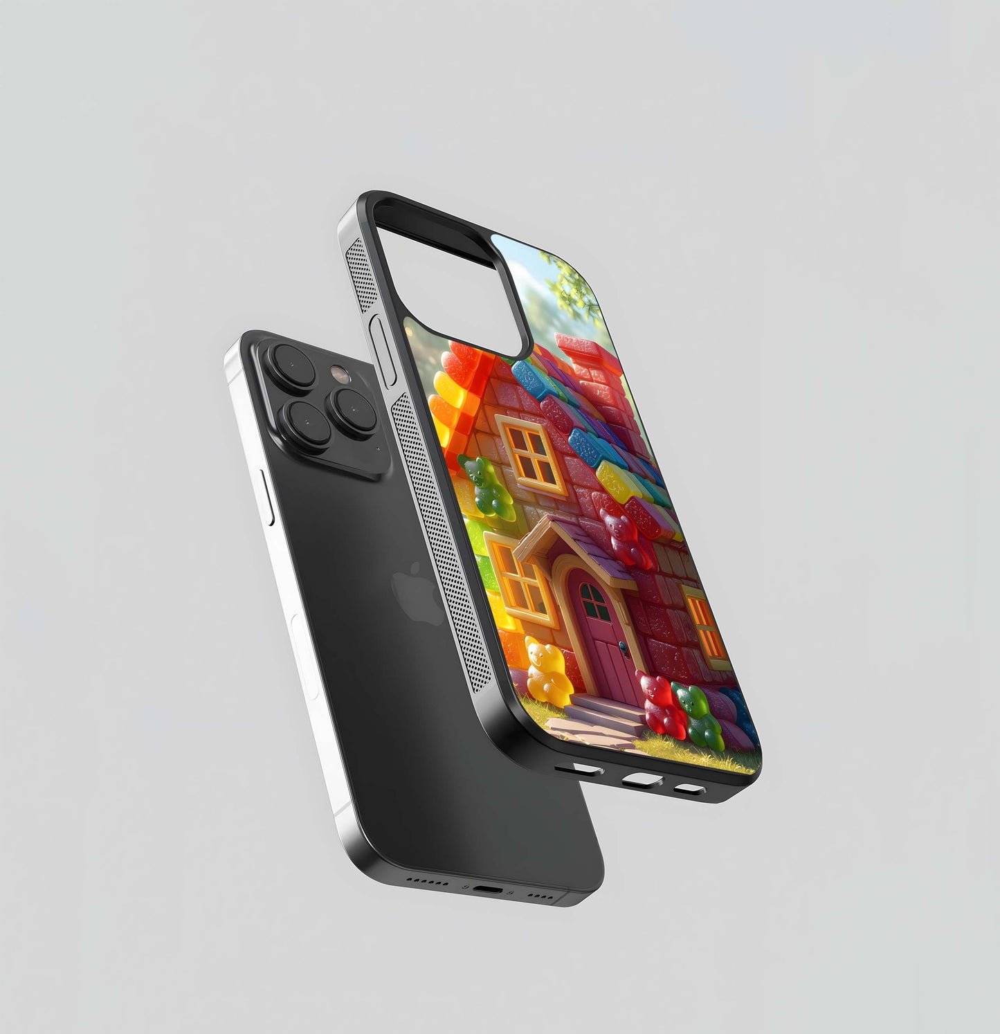 Gummy Bear Gingerbread Cottage Glass Case