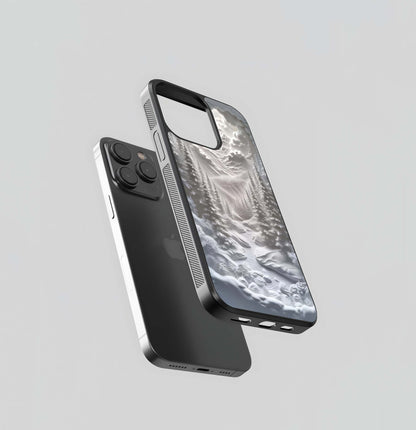 Snowy White Papercraft Forest Glass Case