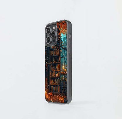 Autumn Library Glow Glass Case