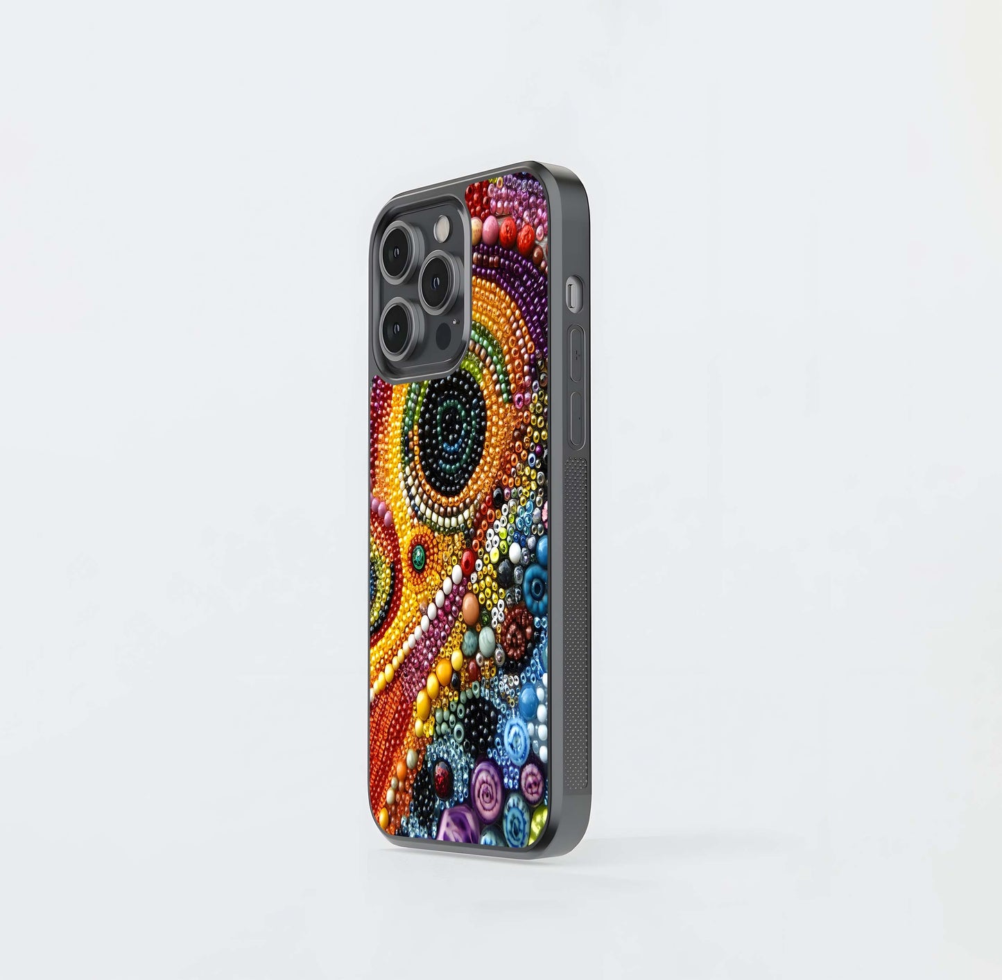 Rainbow Bead Burst Glass Case