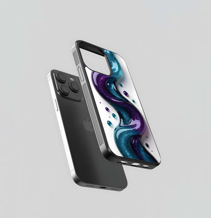 Cosmic Glitter Gel Glass Case