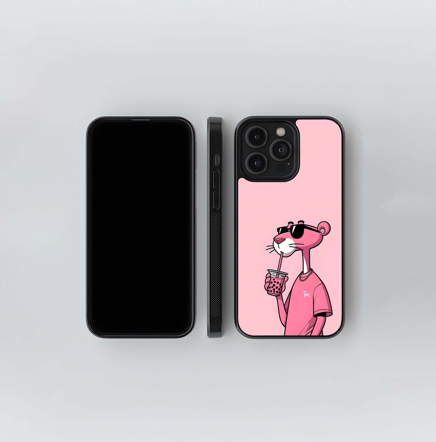 Pink Panther Glass Case