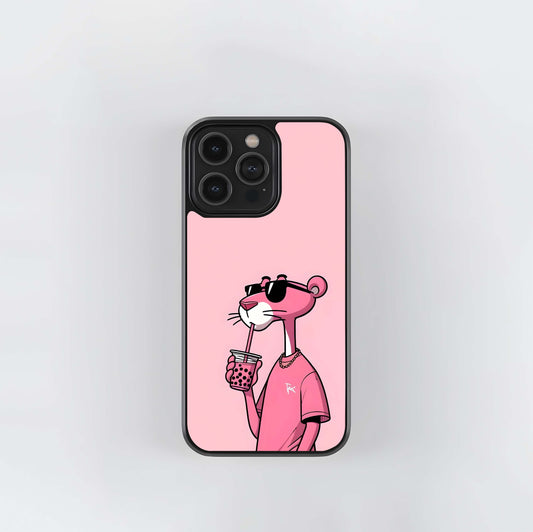 Pink Panther Glass Case