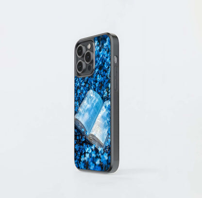 Blue Bloom Tales Glass Case