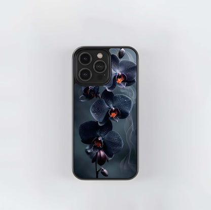 Midnight Orchid Mist Glass Case